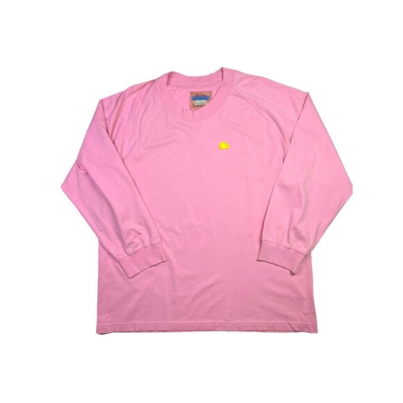 Acne Studios Women's M Raglan Shirt Pink Long Sleeve Tee Cotton Oversized - Picture 1 of 10